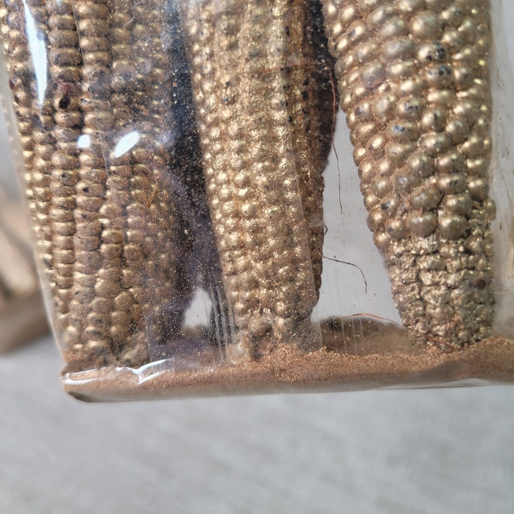 5 Pottery Barn Gilded Mini Corn Vase Filler Gold Autumn Harvest Decor RARE Stock - Picture 12 of 15